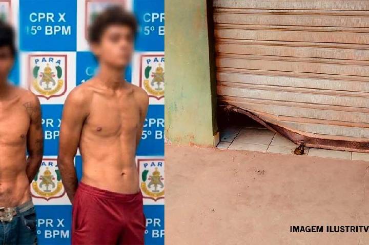 Dupla de meliantes suspeita de onda de arrombamentos é presa em área de mata no Itaituba PA.