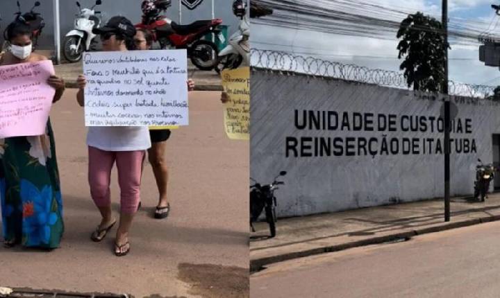 Familiares de detentos protestam por melhorias no presídio de Itaituba no Pará