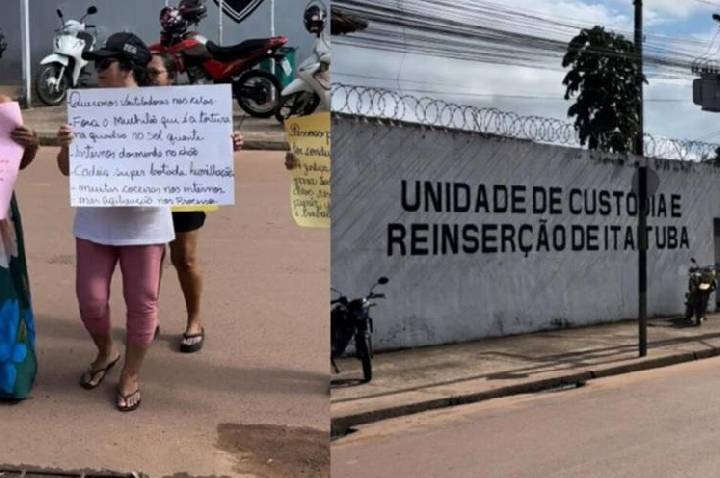 Familiares de detentos protestam por melhorias no presídio de Itaituba no Pará
