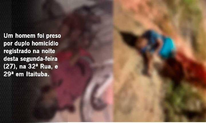 Suspeito de duplo homicídio é preso horas após o crime em Itaituba durante operação das forças de segurança