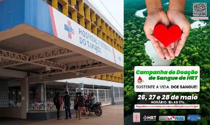 Sustente a Vida: campanha de doação de sangue mobiliza Itaituba para salvar vidas no Hospital Regional do Tapajós