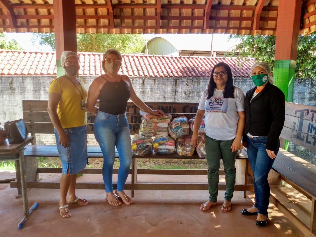CRAS Miritituba faz entrega de cestas alimento na comunidade de Campo Verde, km 30