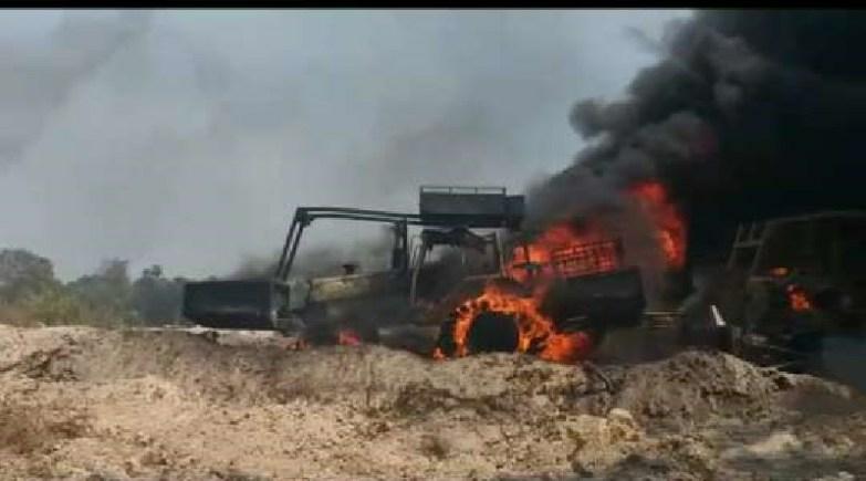 Ibama destrói maquinas em Garimpo na região de Novo Progresso