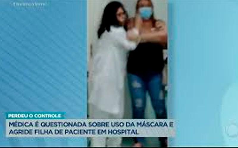 Médica sem máscara é cobrada e agride paciente em uma cidade de São Paulo