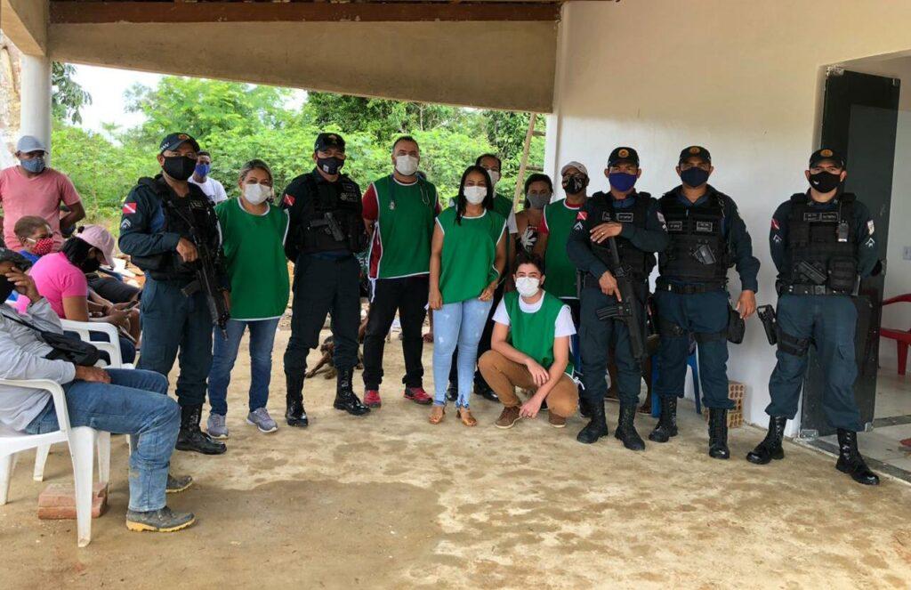 SEMSA realiza atendimentos de prevenção e combate à COVID-19 na Comunidade Cuiú-cuiú, em Itaituba (PA)