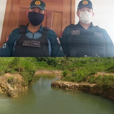 Jovem que se afogava foi resgatado por militares da PM no Distrito de Moraes Almeida Itaituba/PA