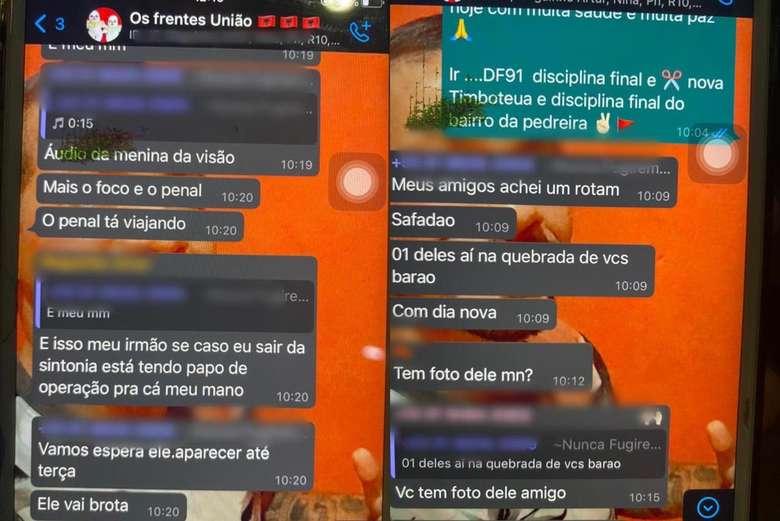Organização criminosa planeja ataques e compartilha endereços de policiais em grupos de mensagens