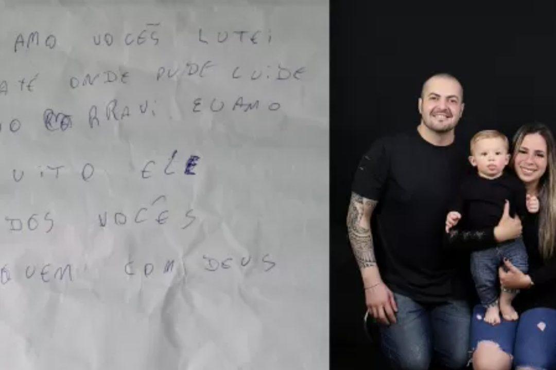 Homem deixa carta de despedida antes de morrer de Covid-19: “Lutei até onde pude”