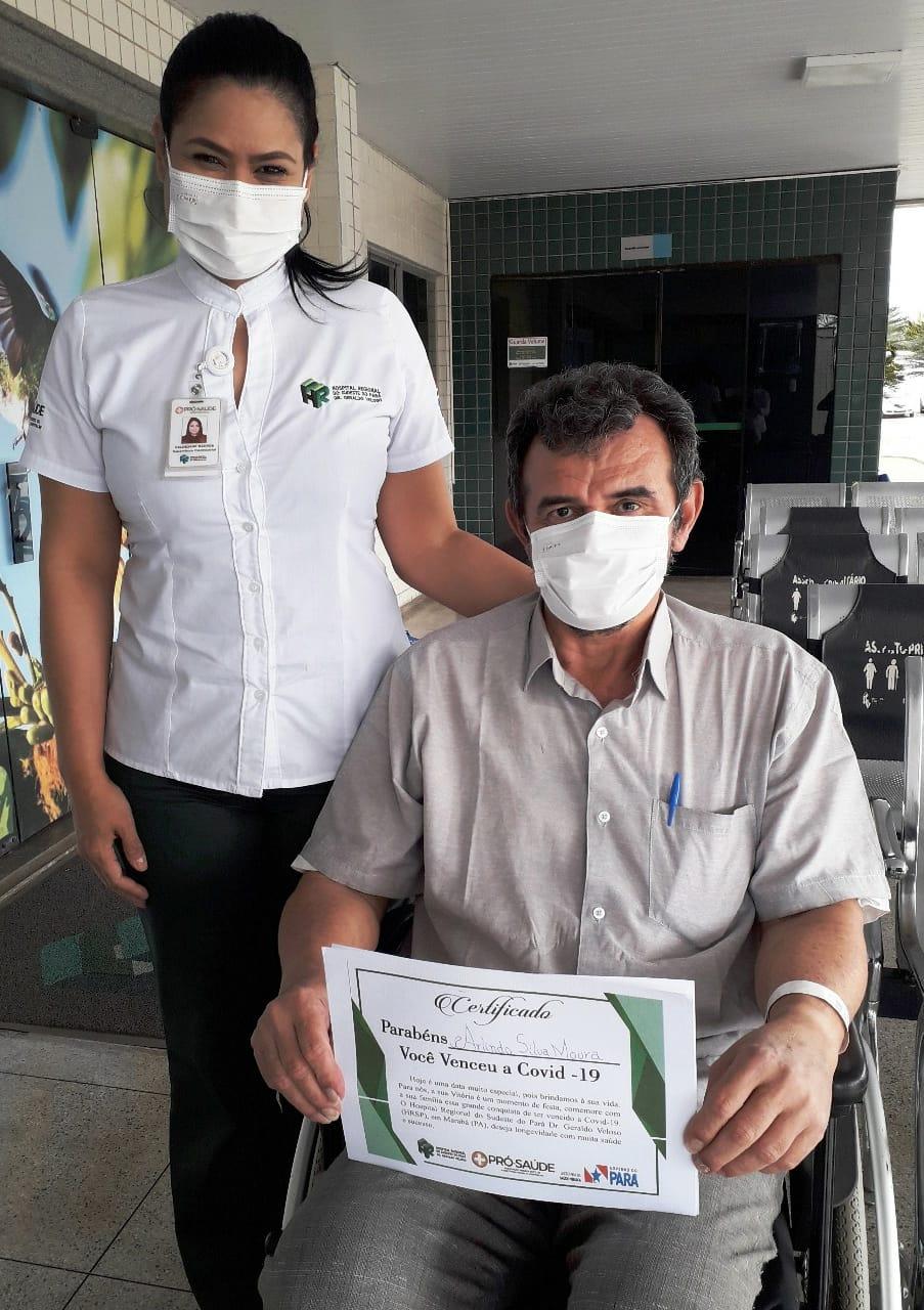 Após 41 dias internado, religioso é o último paciente a se recuperar da Covid-19 no Regional de Marabá