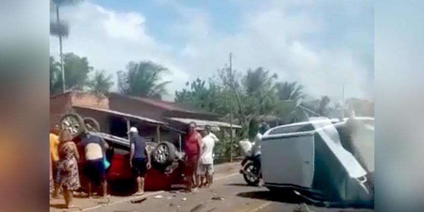 Acidente grave deixa pelo menos duas pessoas feridas na rodovia PA-124