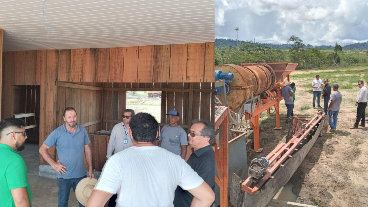 Usina de asfalto de Moraes Almeida já está sendo montada no Distrito em Itaituba Pará
