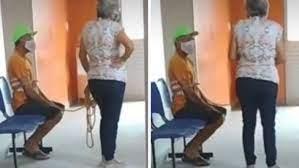 Homem que não queria se vacinar é levado amarrado pela esposa para tomar o imunizante em Alagoas