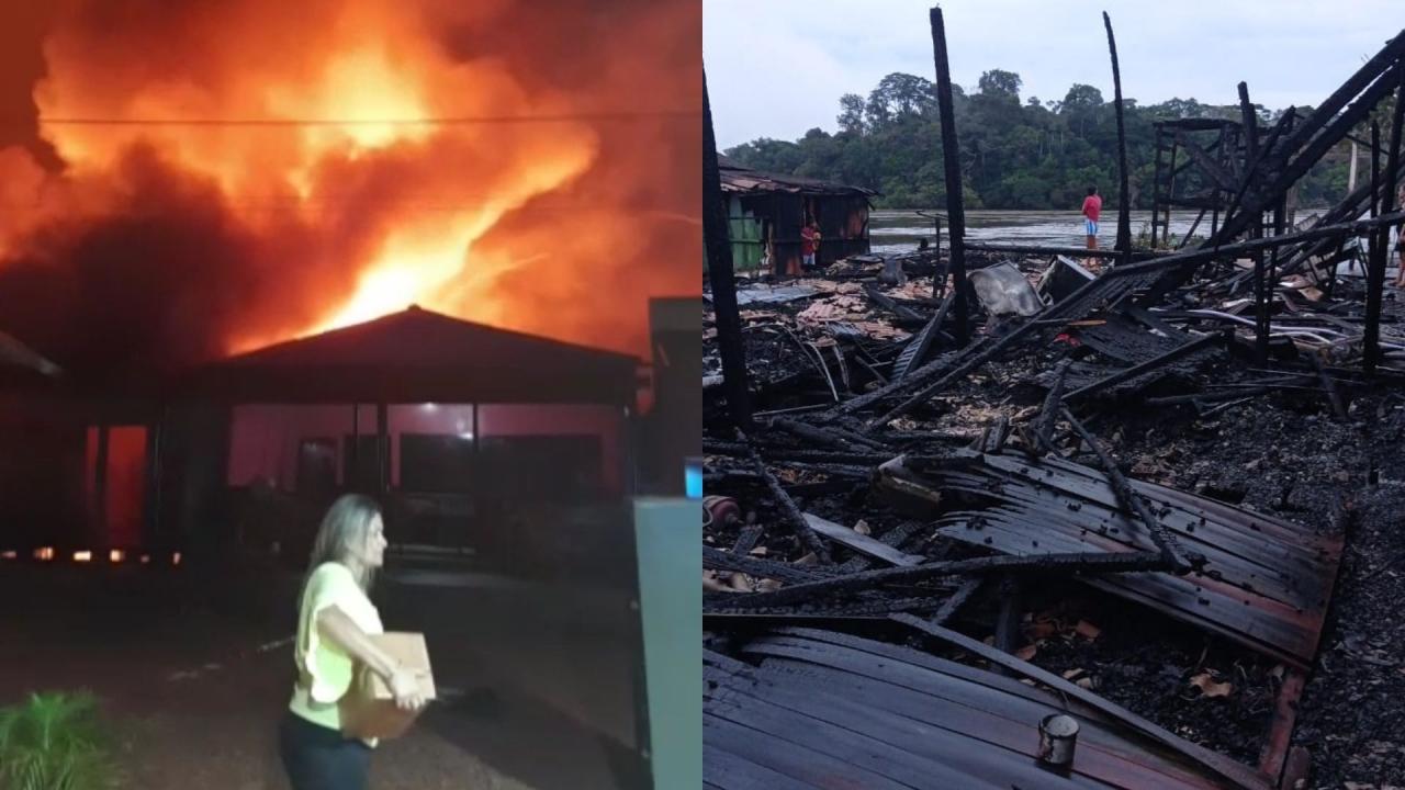 Incêndio em comunidade do Jardim do Ouro deixa duas famílias desabrigadas