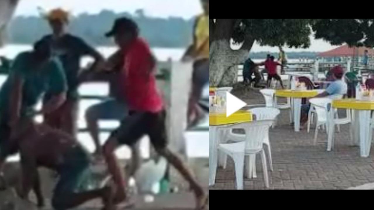 Vídeo mostra Homem sendo agredido na orla de Itaituba, Pará