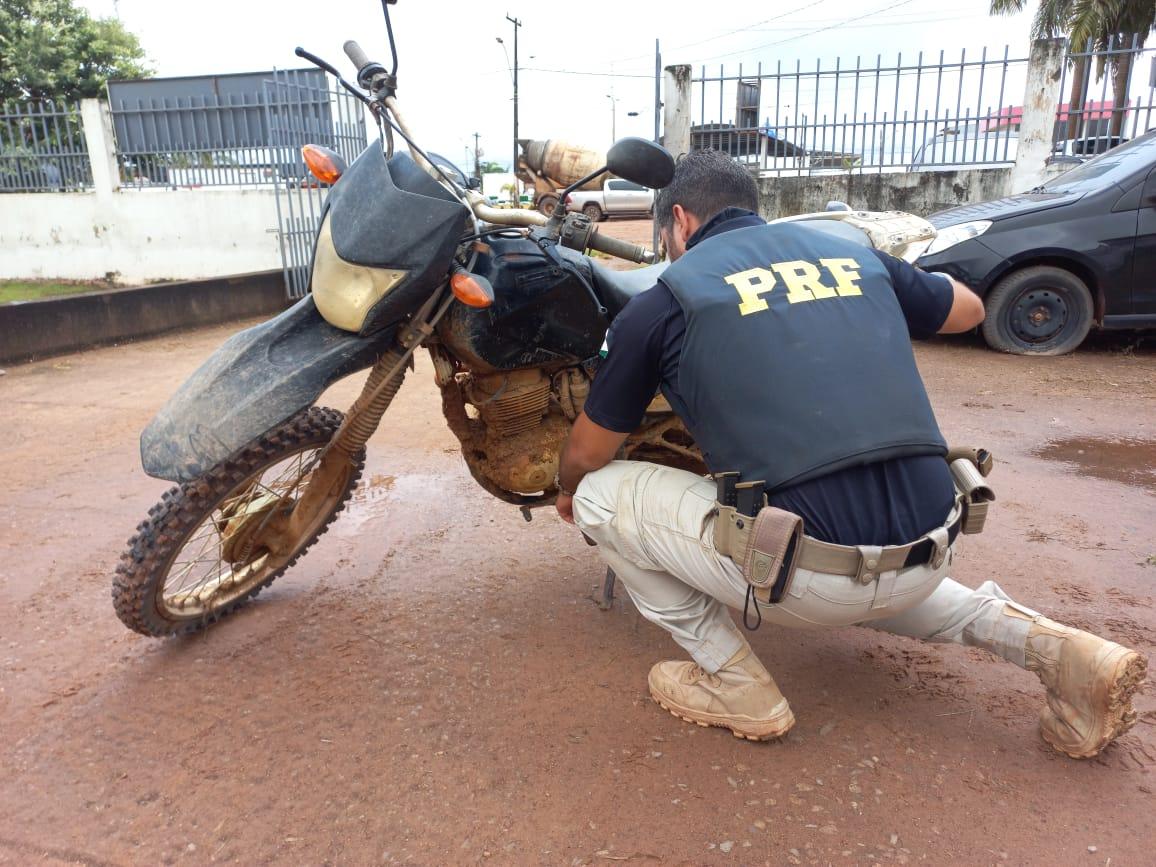 Moto com registro de roubo em São Félix do Xingu é recuperada pela PRF em Itaituba Pará