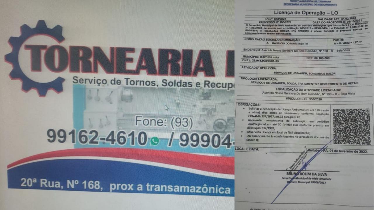 Renovação de Licença de Operação - LO N⁰.058/2022