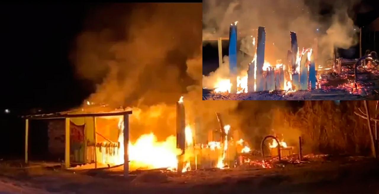 Mercearia é completamente destruída pelo fogo em Novo Progresso