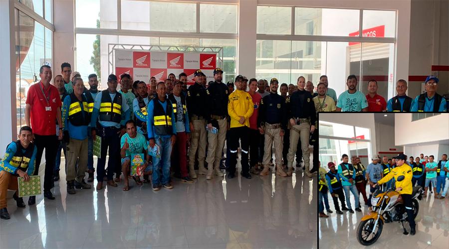 Dia 27 de Julho dia do Motociclista, Detran-PA, PRF e COMTRI realizam palestras aos condutores de moto em Itaituba Pará