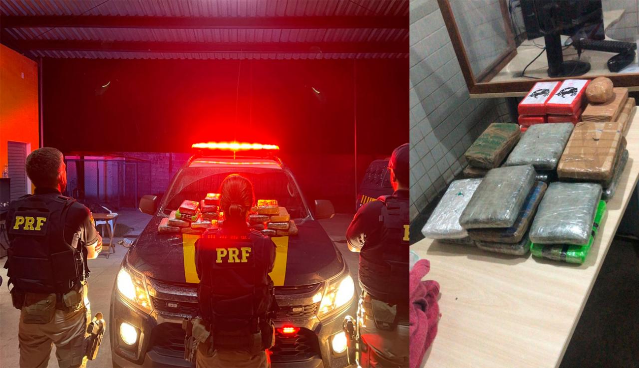 Homem é preso pela PRF por tráfico de drogas em ônibus em Santarém no Pará