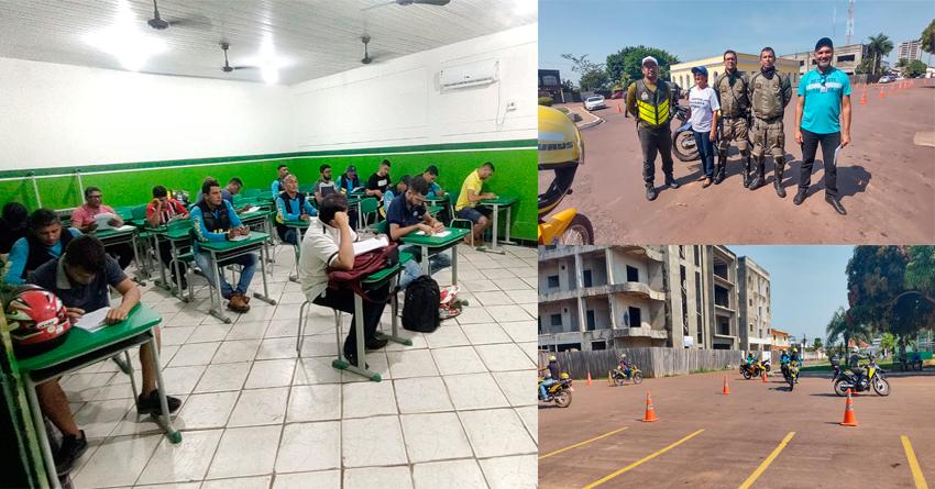 Escola Pública de Trânsito e (Detran), ministra curso de capacitação para Mototaxistas em Itaituba no Pará