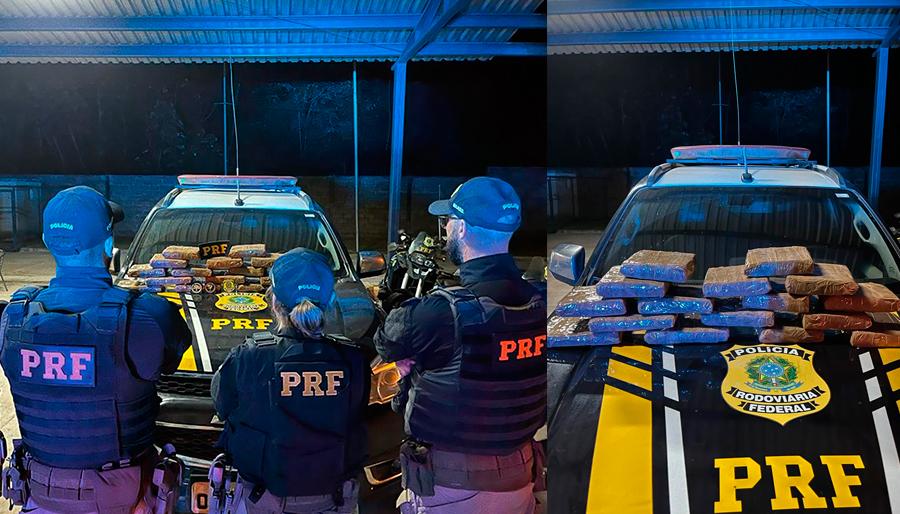 PRF faz apreensão de mais 16 kg de drogas na rota Santarém Itaituba na Br-163 no Pará