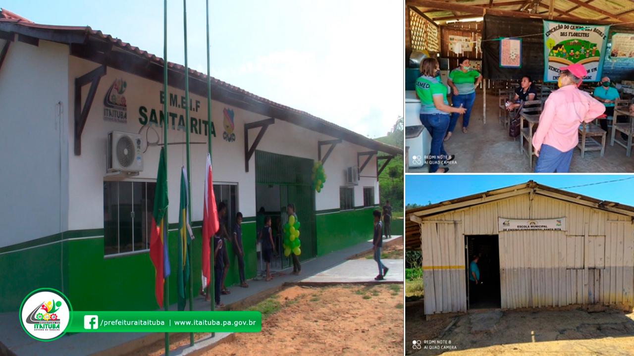 Prefeitura de Itaituba inaugurou uma nova Escola no interior, na  Comunidade Santa Rita