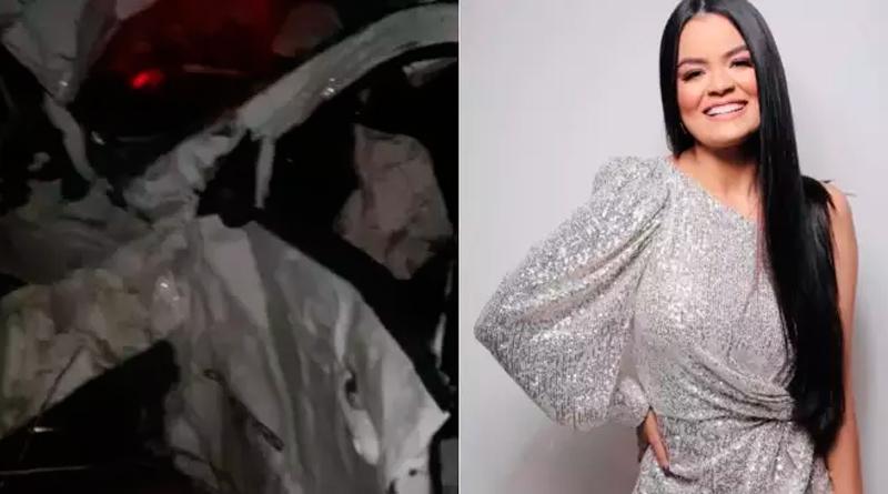 Acidente de carro com cantora de forró e marido deixa um morto no Ceará