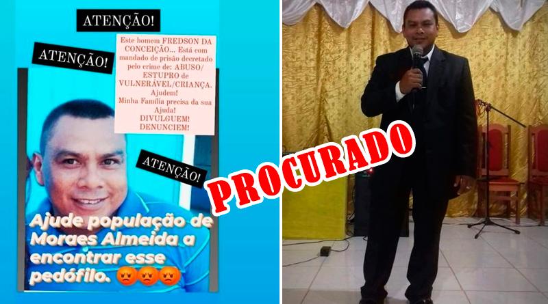 Pastor acusado de abusar de menores em Moraes Almeida está foragido