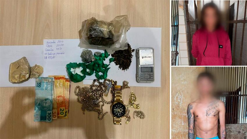 Casal é preso suspeito de tráfico de entorpecentes em Jacareacanga