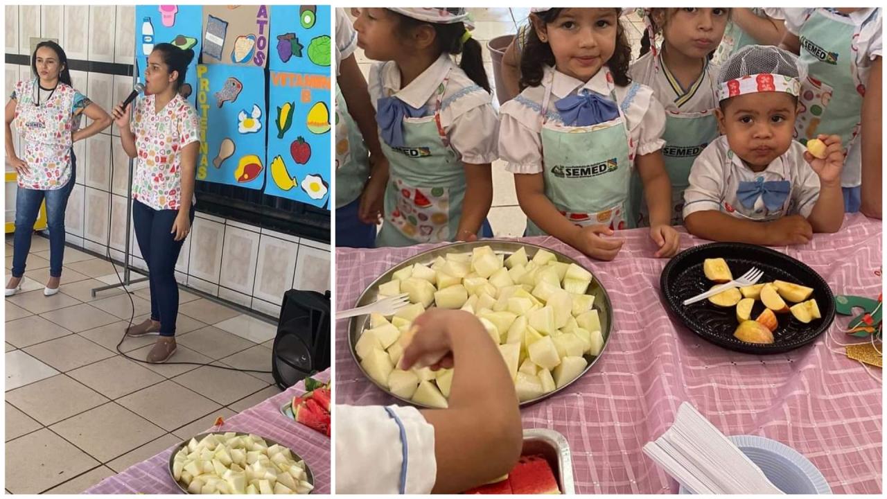 Secretaria de Educação - SEMED, inicia atividades de Educação Alimentar e Nutricional nos Centros de Educação Infantil em Itaituba