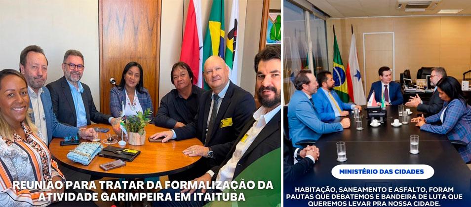 Vereador Dirceu Biolchi vai a Brasília DF, na (ANM), em busca de apoio para a situação da garimpagem na região do Tapajós