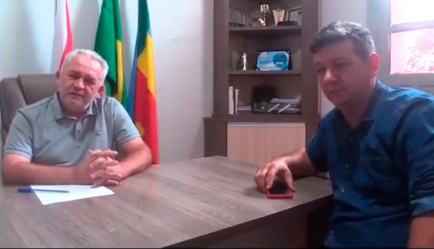 Prefeito Valmir Climaco recebe presidente da comunidade de Creporizinho em Itaituba PA