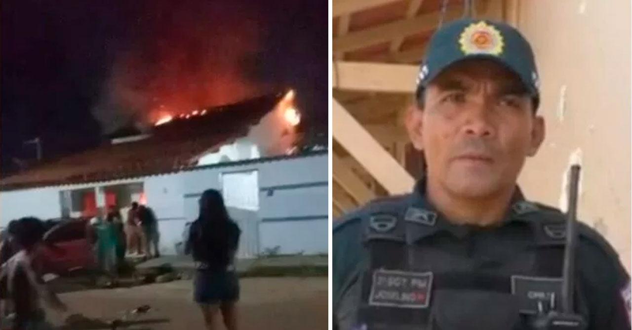 Ato heroico de Policial Militar salva vida de homem em incêndio em Itaituba, no Pará