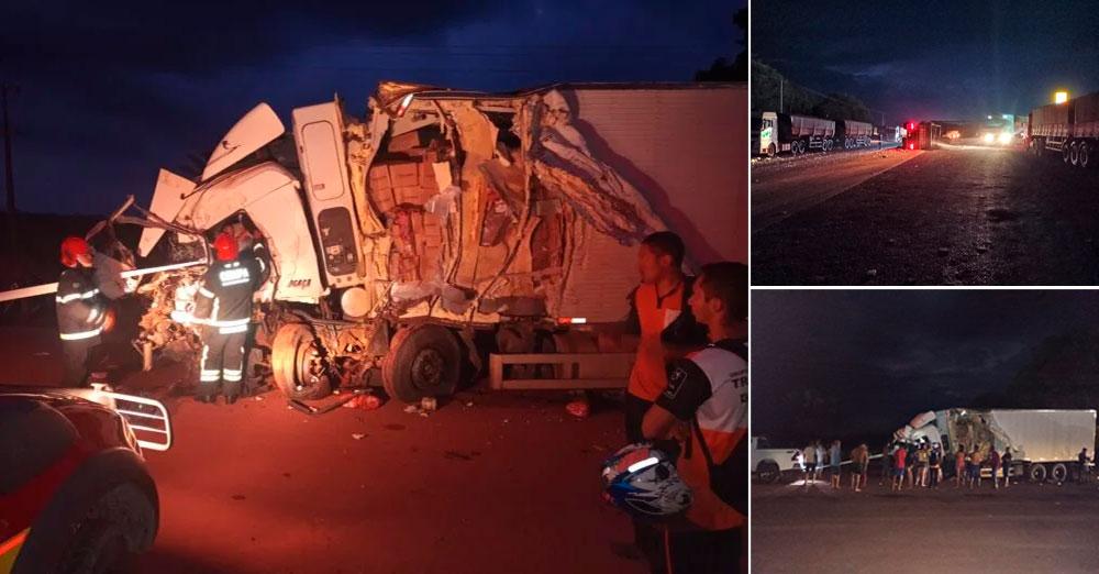 Motorista tem pernas esmagadas em acidente na BR-230