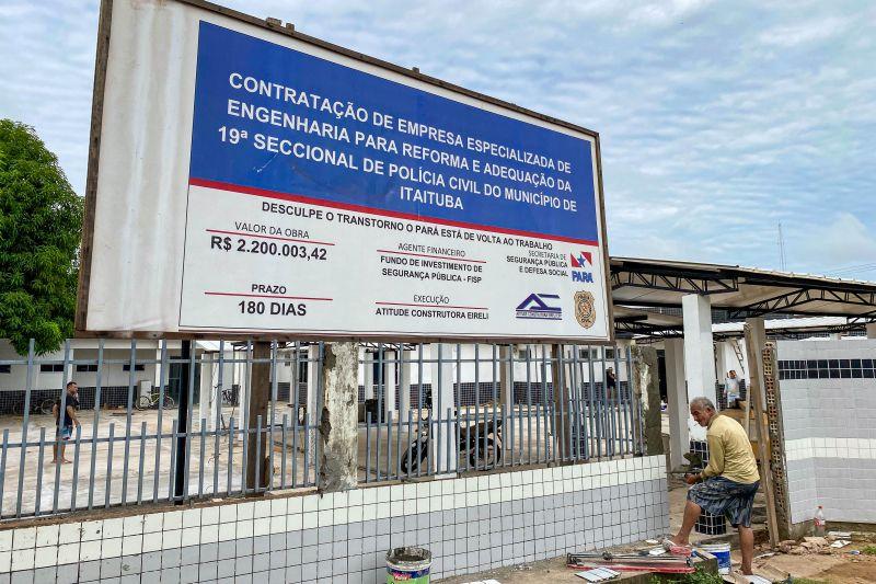 Em Itaituba, obras na Seccional de Polícia Civil entram em fase de conclusão