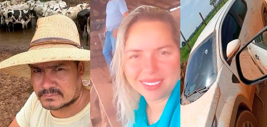 Fazendeiro e esposa são mortos a tiros dentro de veículo em São João do Araguaia no Pará