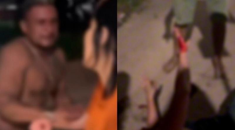 Vídeo; Homem é flagrado agredindo mulheres após não aceitar fim de relacionamento, em Itaituba