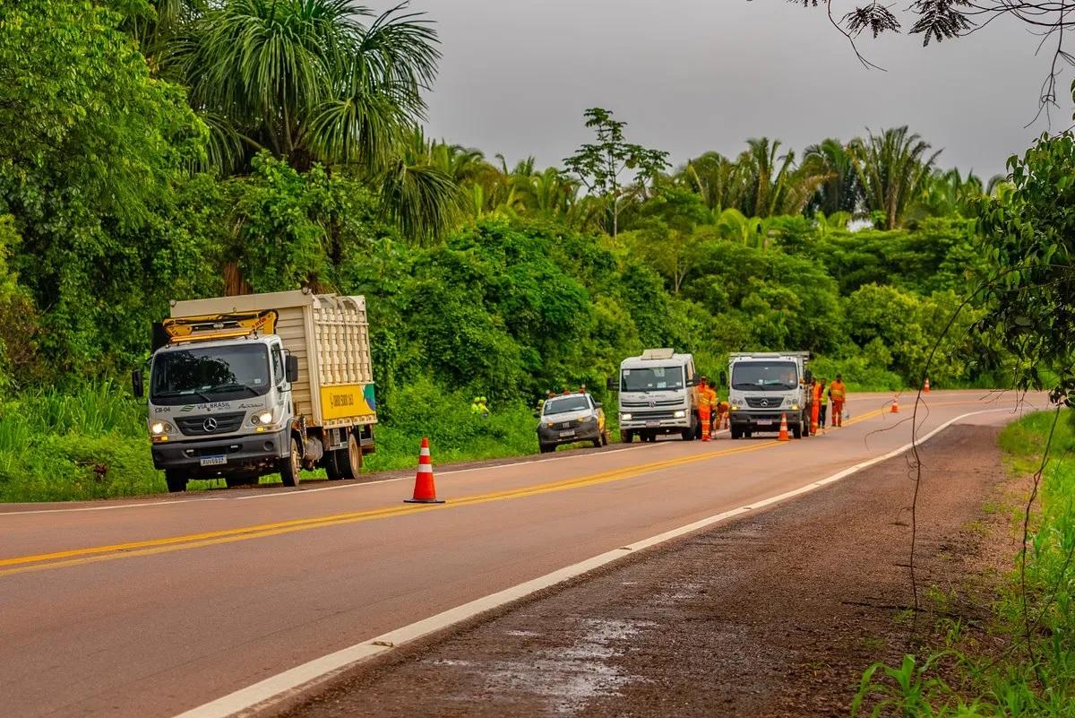 Via Brasil BR-163 Informa Programação Semanal de Obras na BR-163 e BR-230