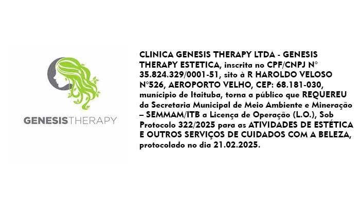 REQUERIMENTO DE LICENÇA DE OPERAÇÃO