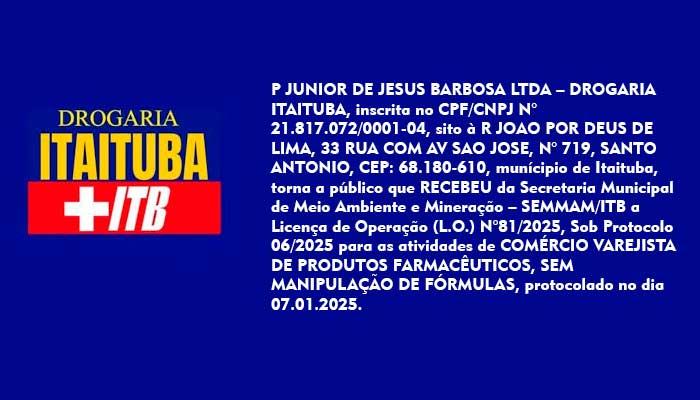 REQUERIMENTO DE LICENÇA DE OPERAÇÃO