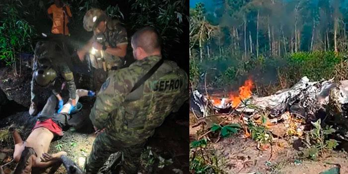 Vídeo: Força Aérea Brasileira-FAB intercepta avião com droga vindo do Peru. Dois suspeitos bolivianos são presos em aldeia no sudoeste do Pará