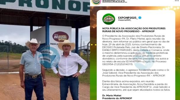 Apronop afasta vice-presidente após denúncia de pedofilia em Novo Progresso-PÁ