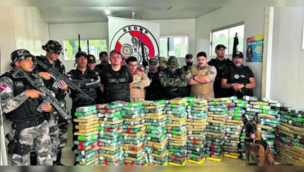 Polícia apreende mais de uma tonelada de drogas em uma semana