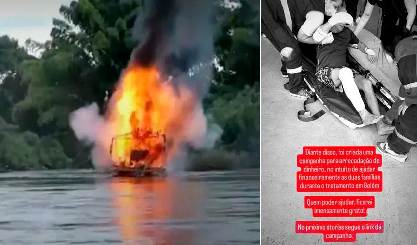 Fiscais do ICMBio quase se explodem e sofrem queimaduras graves durante destruição de máquinas em garimpo na APA do Tapajós