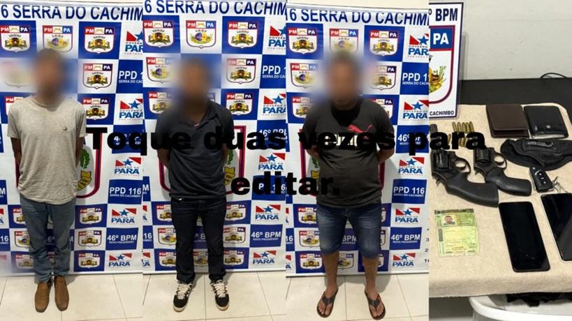 Três homens são presos com armas e balaclavas durante abordagem na BR-163, no sudoeste do Pará