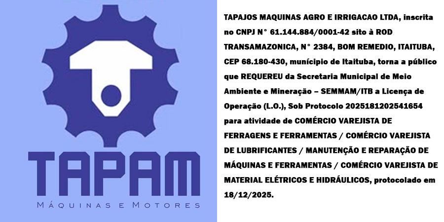 REQUERIMENTO DE LICENÇA DE OPERAÇÃO