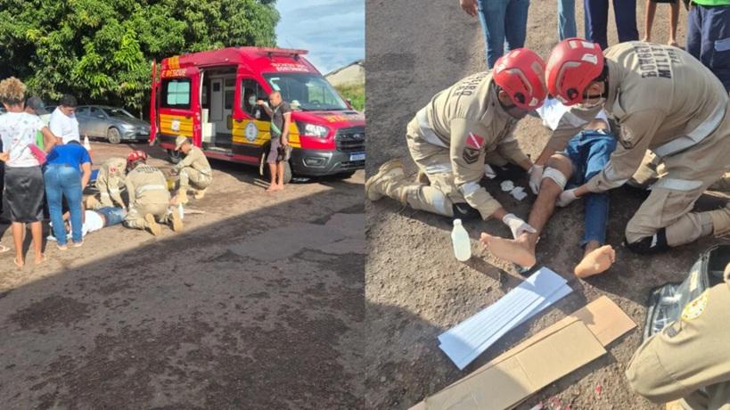 Colisão entre motocicletas deixa condutor ferido no bairro Bela Vista, em Itaituba no PA