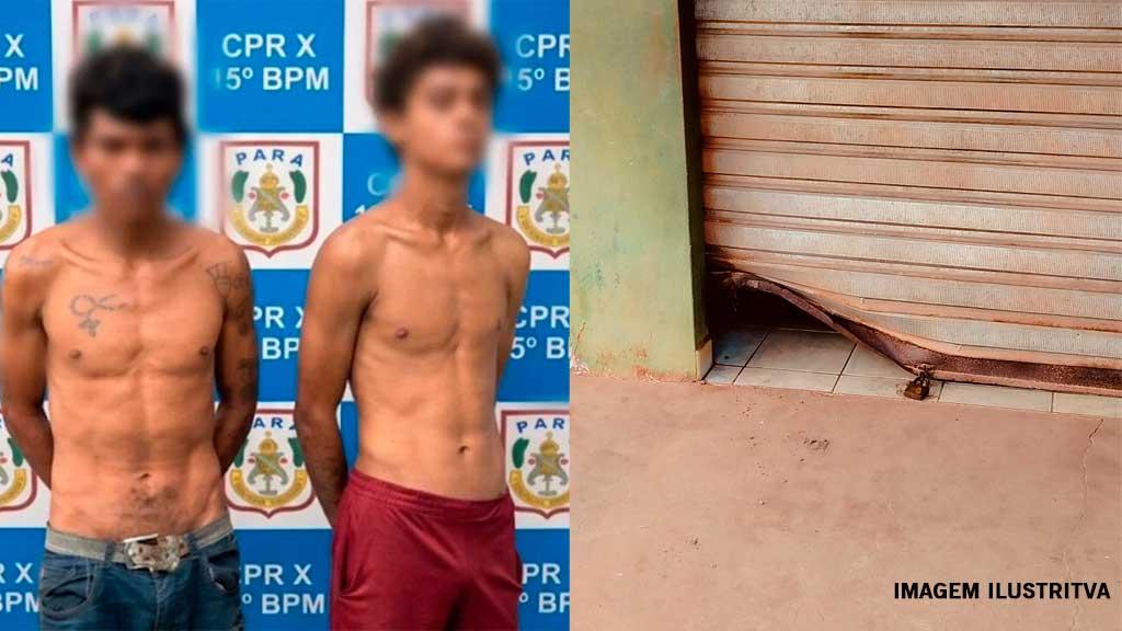 Dupla de meliantes suspeita de onda de arrombamentos é presa em área de mata no Itaituba PA.