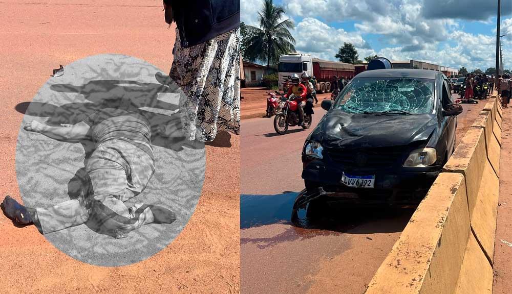 Mulher morre após ser atropelada por veículo no km 4, em Itaituba