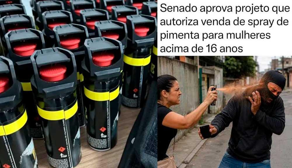 Senado aprova projeto que autoriza venda de spray de pimenta para mulheres a partir de 16 anos